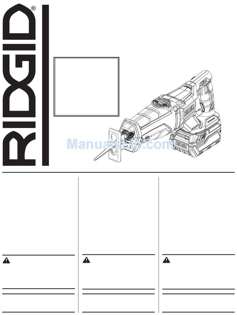 RIDGID R8643 Operator's manual RIDGID R8643 Operator's manual