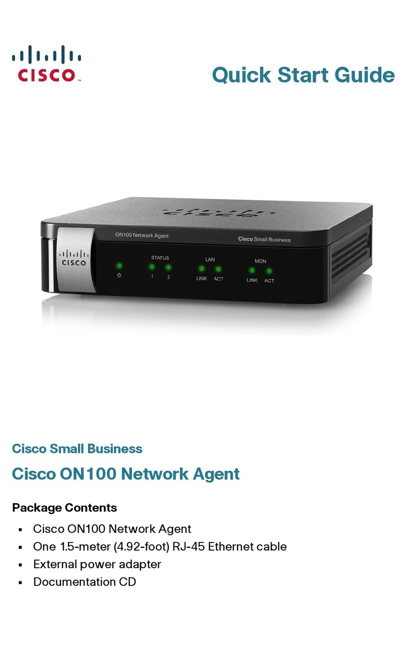 Cisco ON100 Network Agent User manual