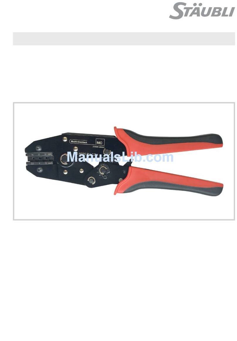 Staubli MA289 User manual Staubli MA289 User manual