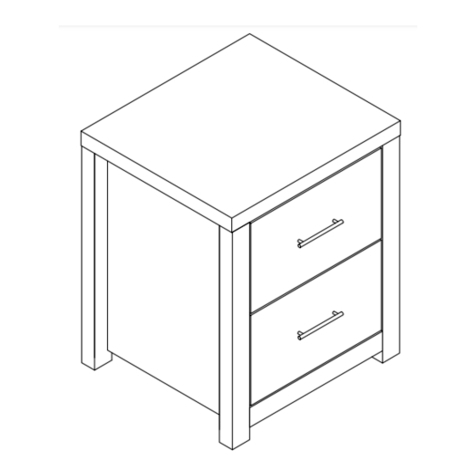 Birlea HAVANA 2 DRAWER BEDSIDE CABINET User manual Birlea HAVANA 2 DRAWER BEDSIDE CABINET User manual