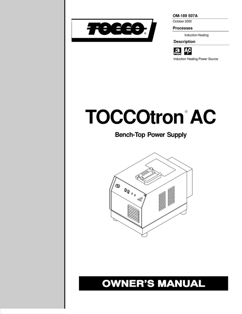 TOCCO TOCCOtron AC owner's manual