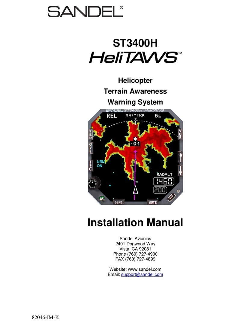 Sandel ST3400H HeliTAWS installation manual