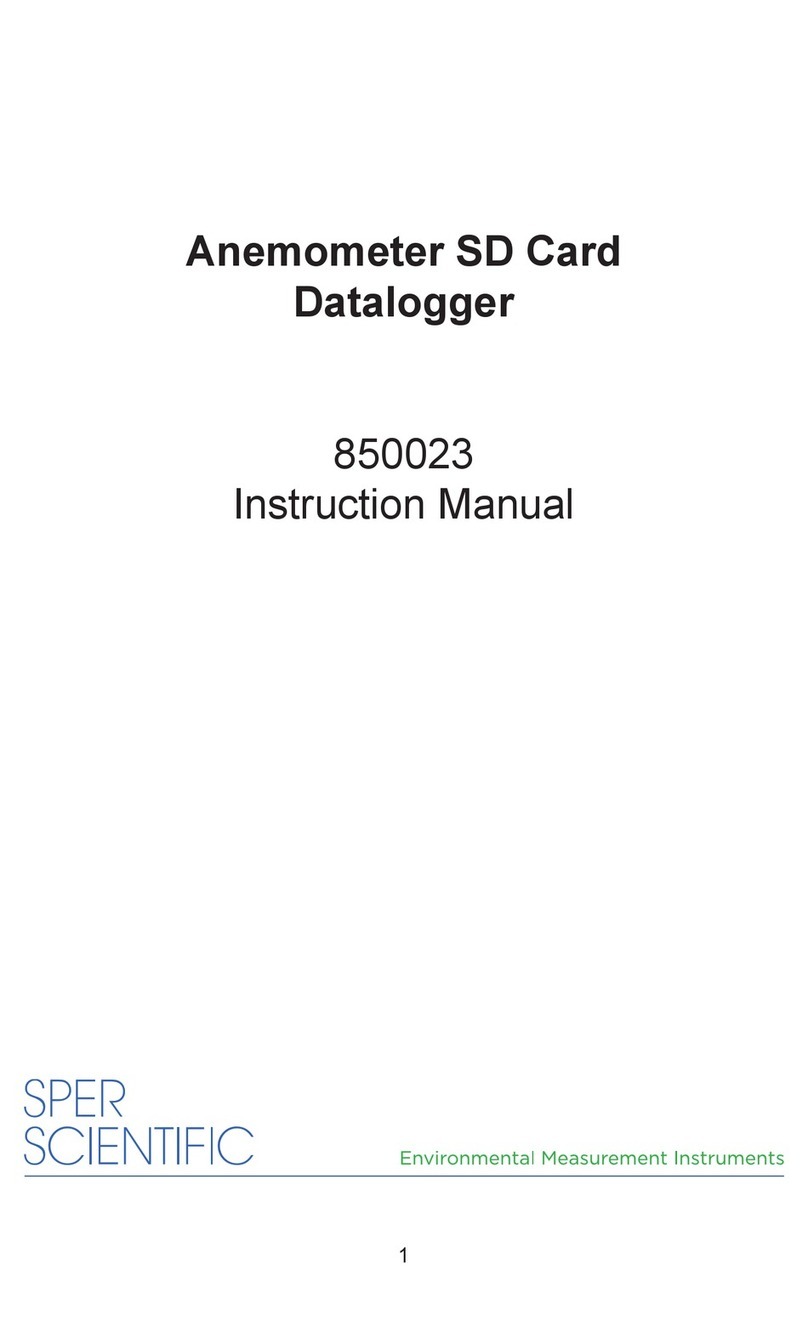 Sper scientific 850023 instruction manual