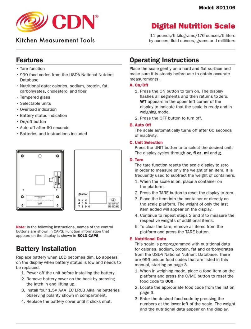 CDN SD1106 operating instructions