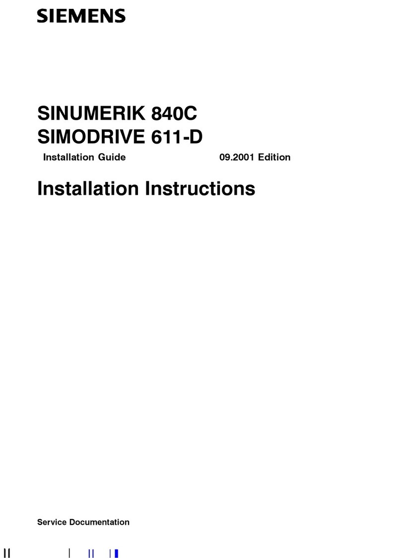 Siemens SINUMERIK 840C User manual