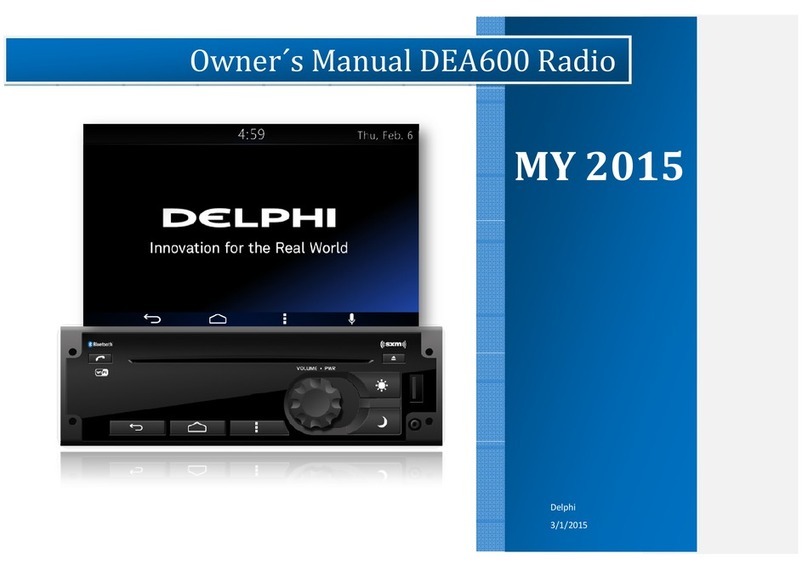 Delphi DEA610 User manual