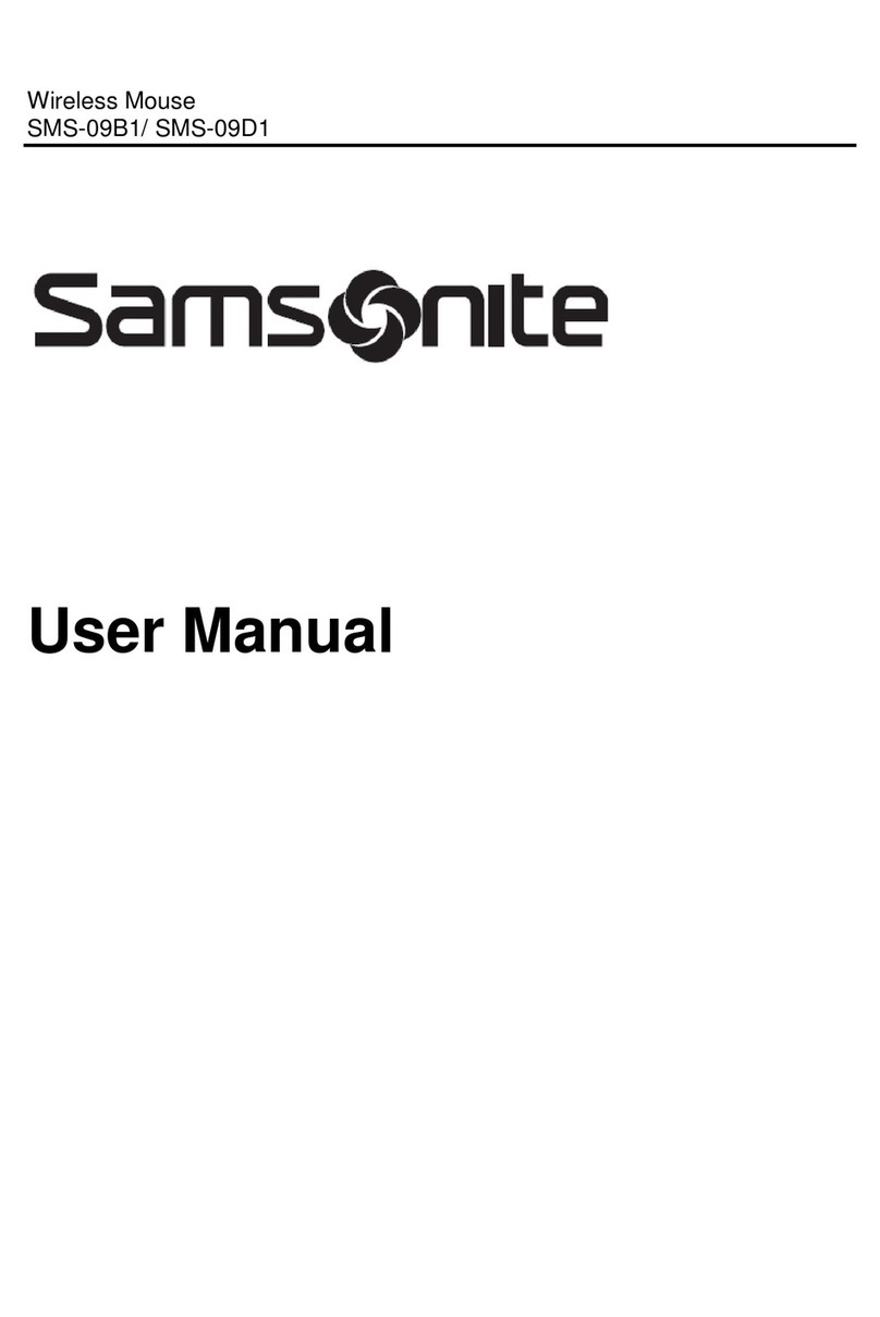 Samsonite SMS-09D1 user manual