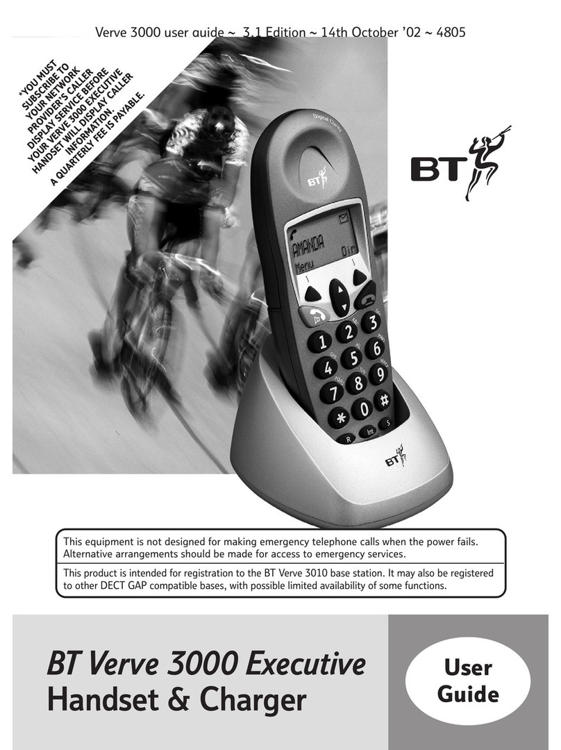 BT VERVE 3000 EXECUTIVE user guide