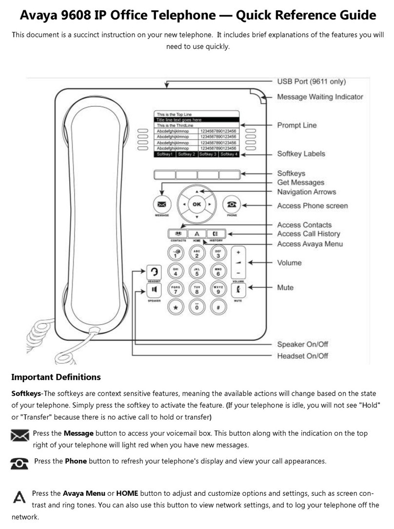 Avaya IP Office 9608 User manual
