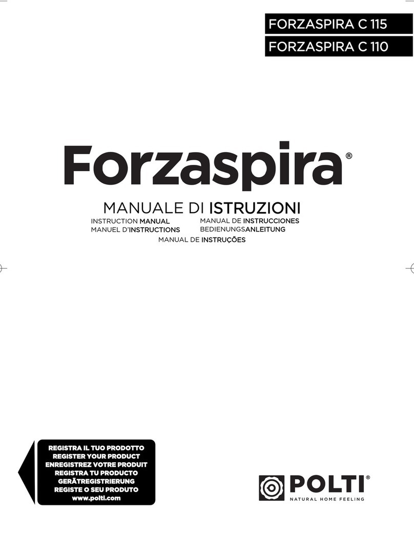 POLTI FORZASPIRAC115 User manual