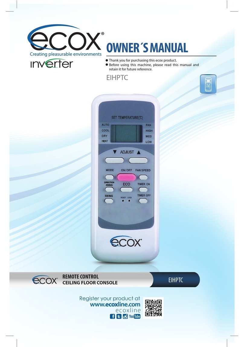 Ecox EIHPTC User manual