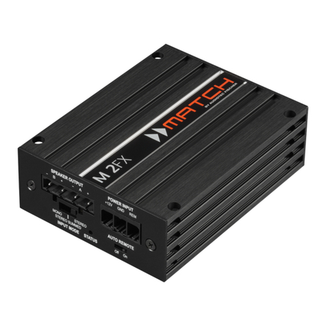 Audiotec Fischer Match M 2FX User manual