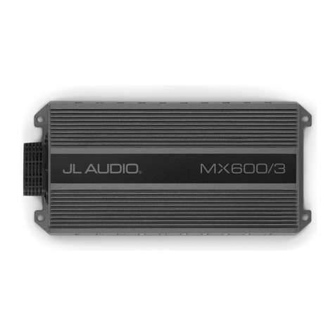 JL Audio MX600/3 owner's manual