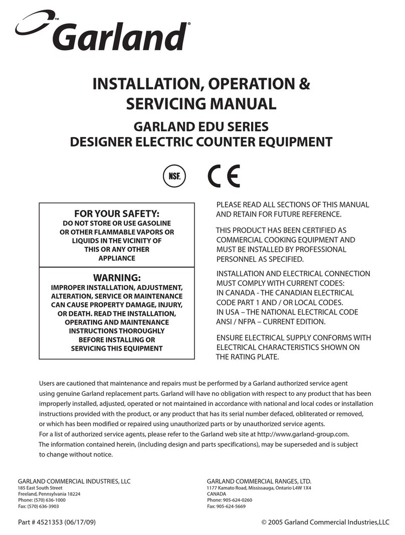 Garland EDU-15HSE User manual