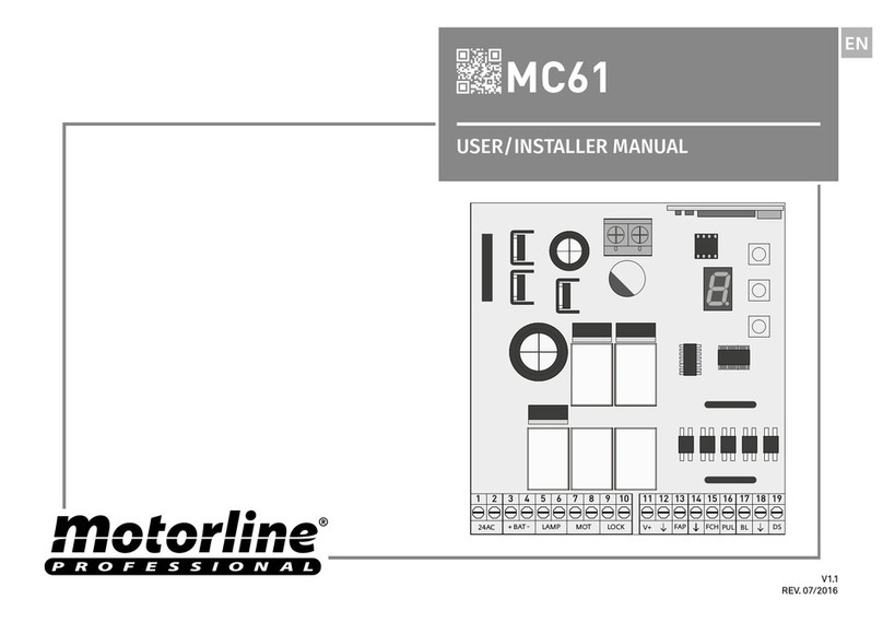Motorline MC61 Instruction Manual