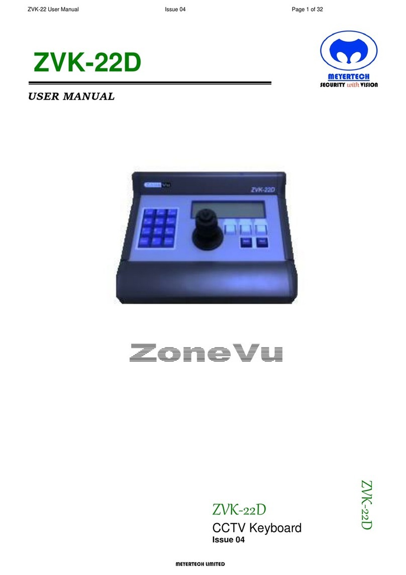 ZoneVu ZVK-22D user manual