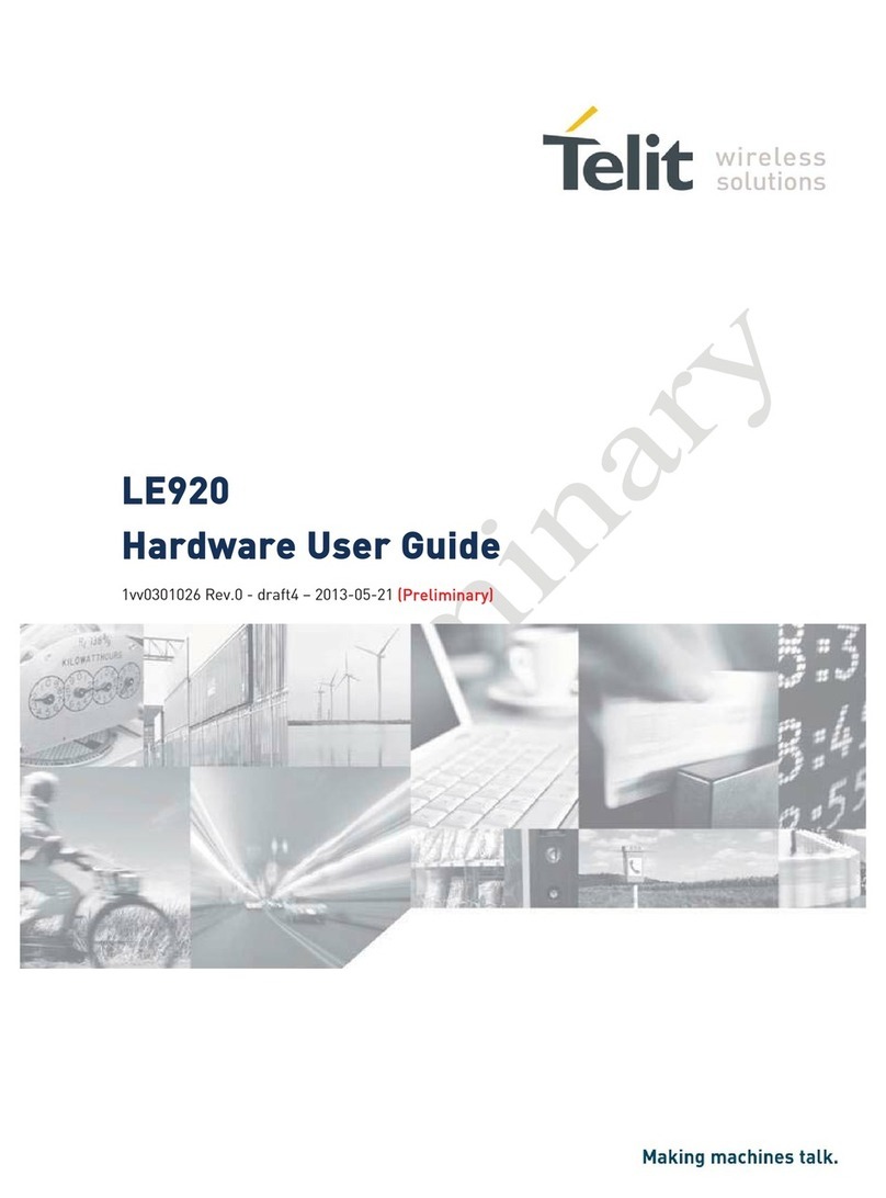 Telit Wireless Solutions LE920 Hardware user's guide