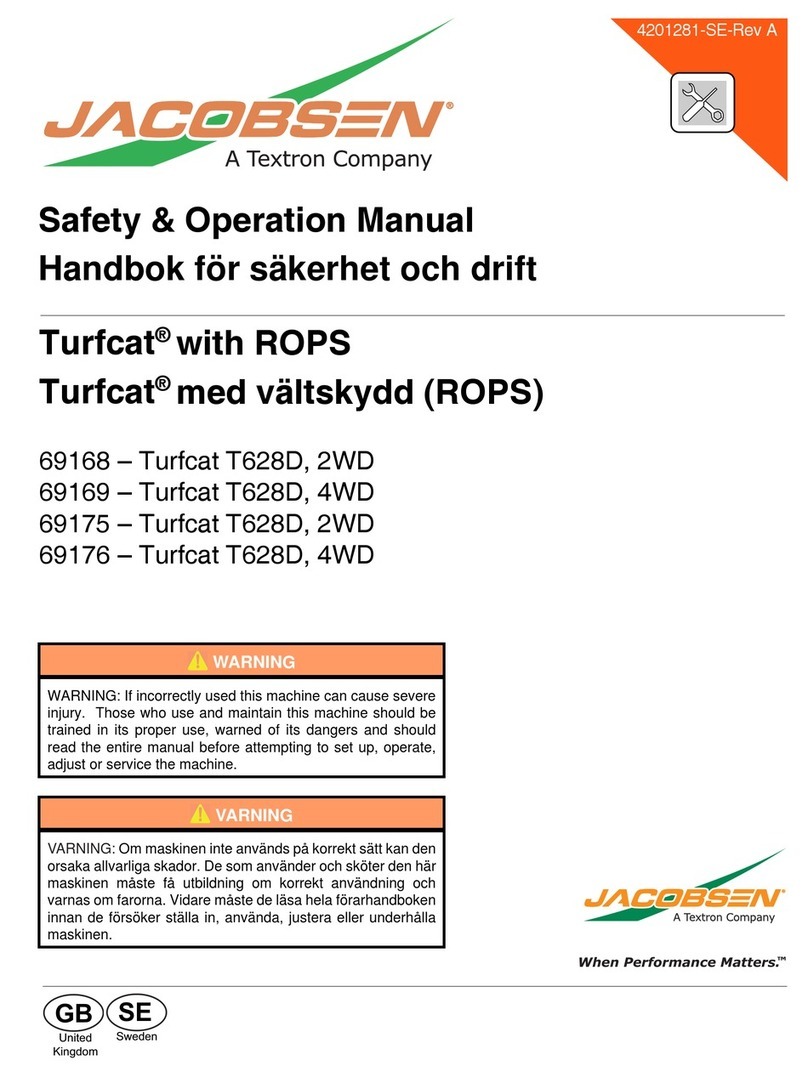 Jacobsen 69168 - Turfcat T628D Safety & operation manual