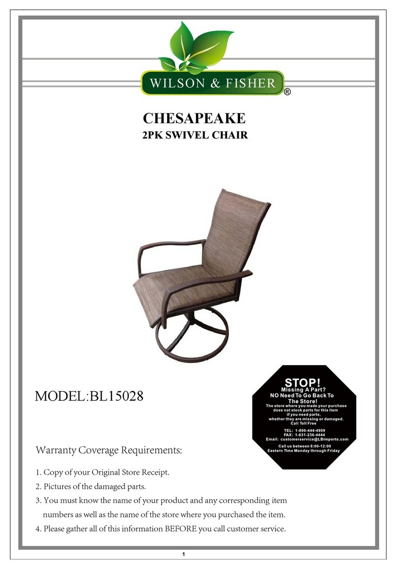 Wilson & Fisher CHESAPEAKE User manual