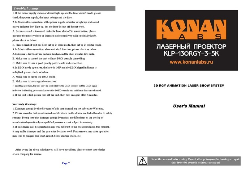 Konan Labs KLP-130RGY-3-5K User manual