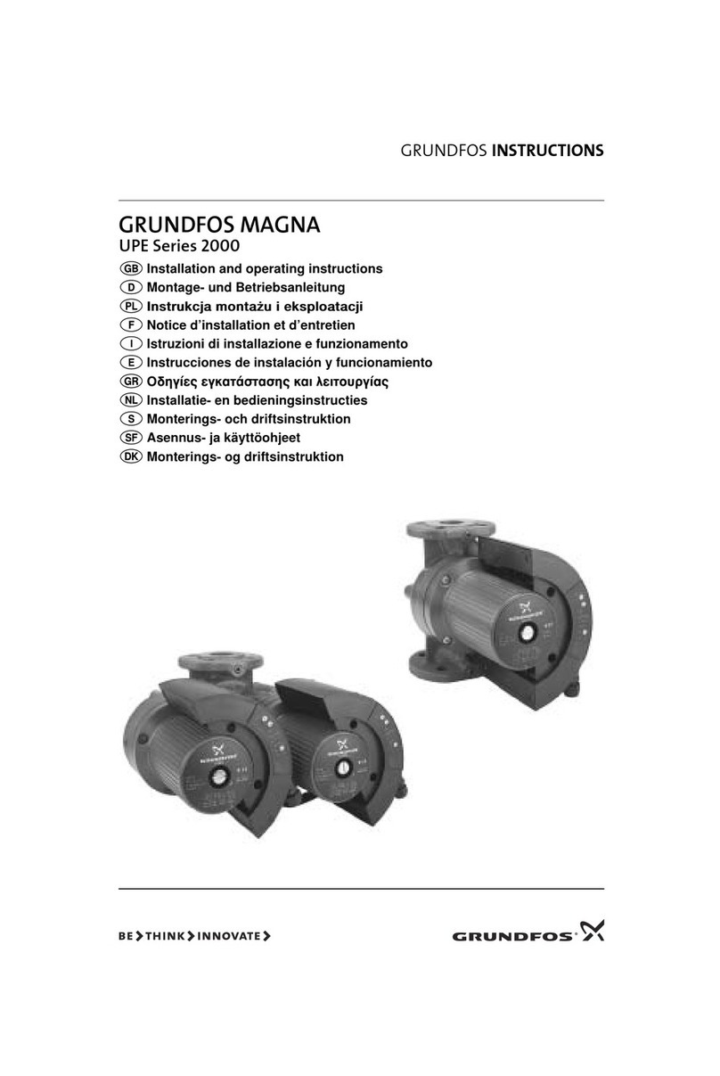 Grundfos UPE Series 2000 User manual