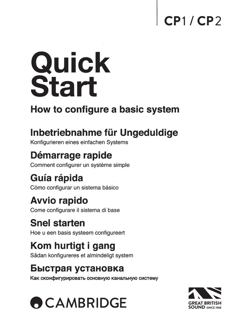 Cambridge Audio cp2 User manual