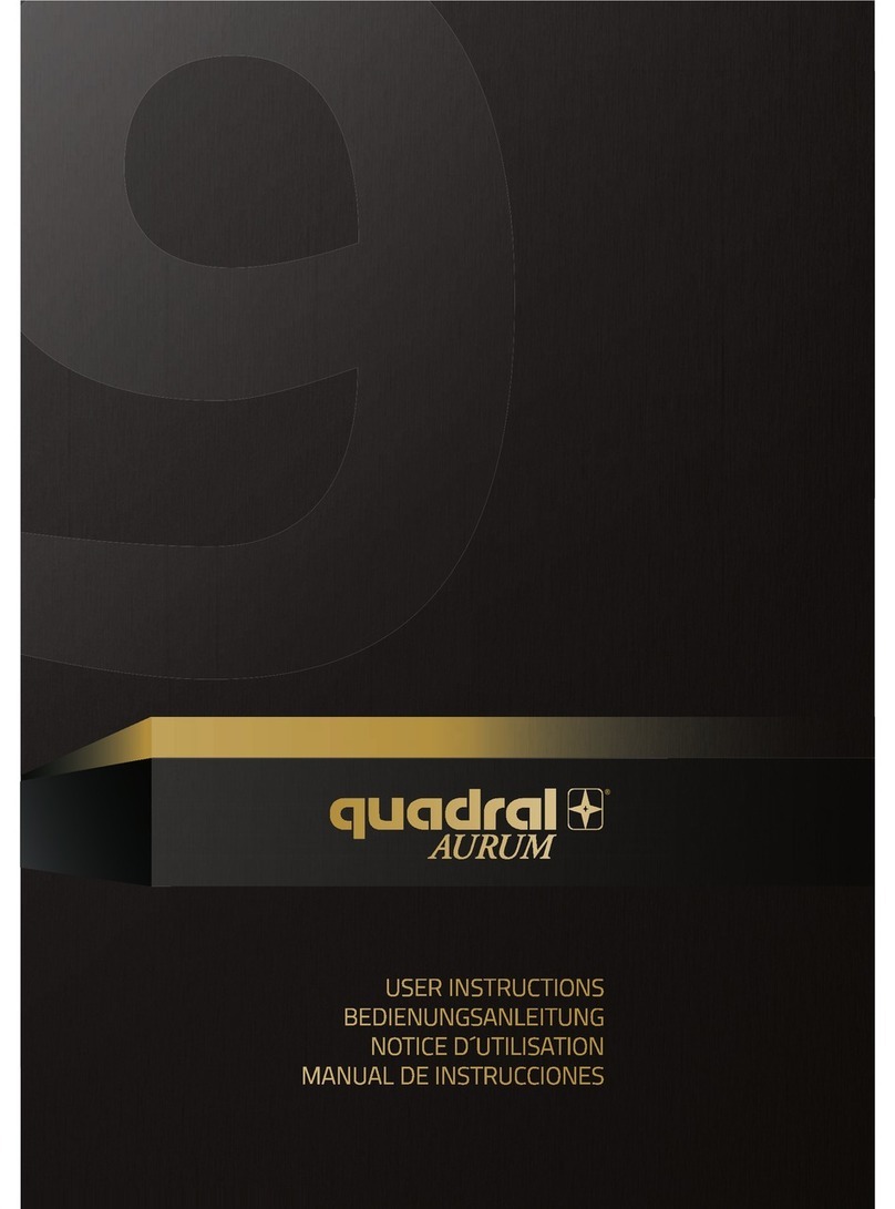 quadral AURUM User instructions