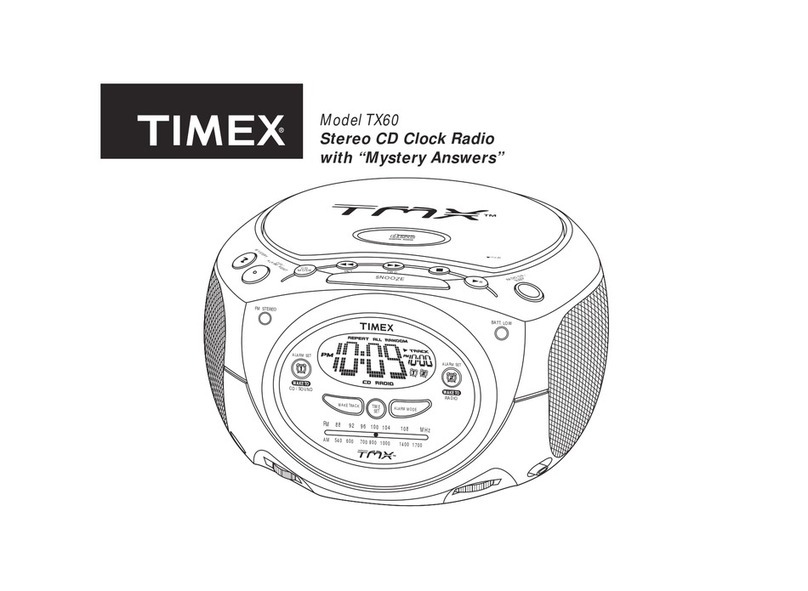 Timex TX60 User manual