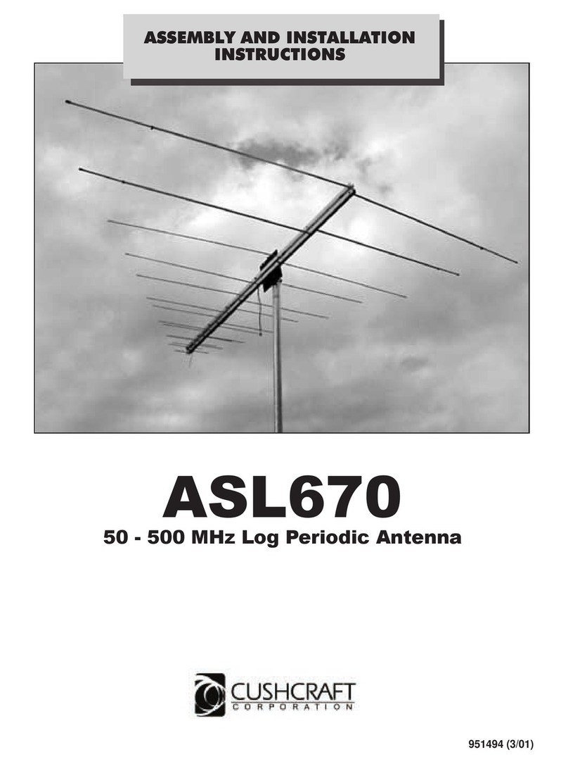CUSHCRAFT ASL670 Assembly and installation instructions