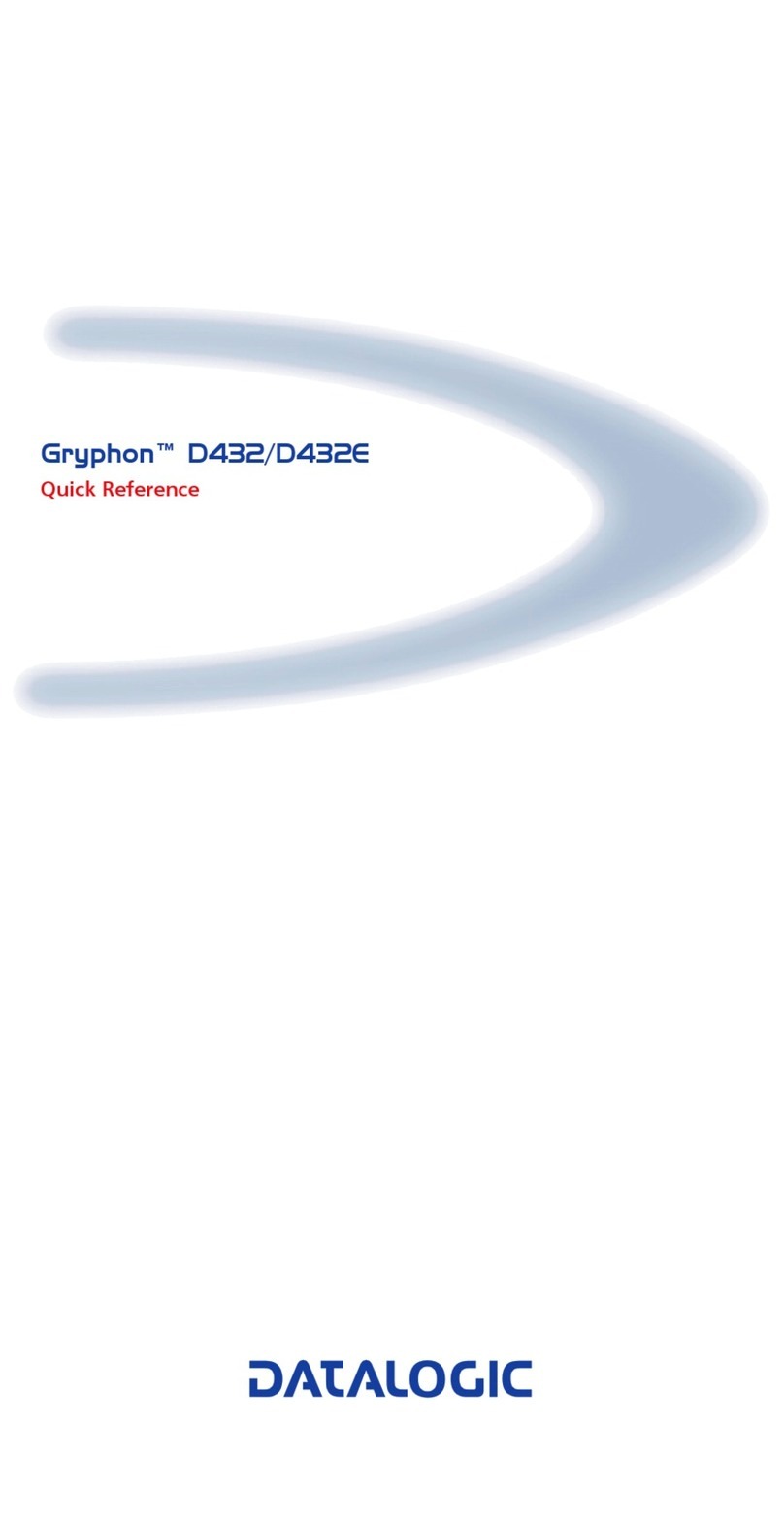 Datalogic Gryphon D432 quick reference