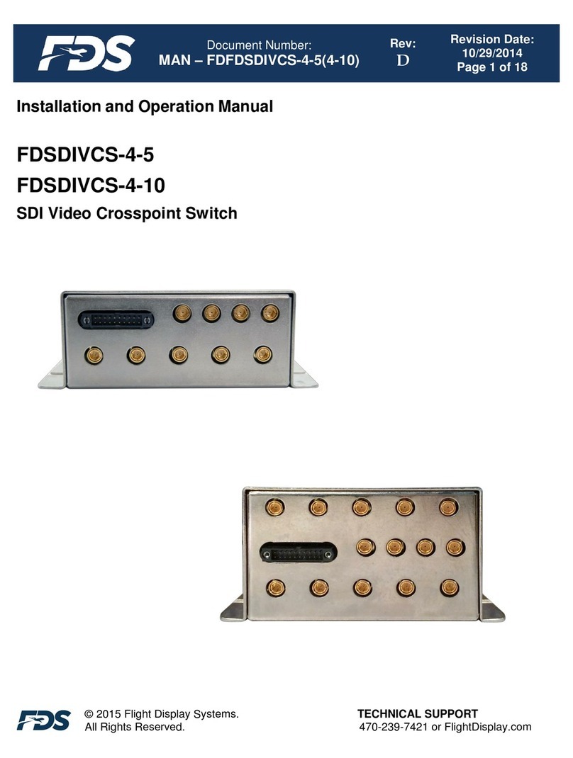 Flight Display Systems FDSDIVCS-4-5 User manual