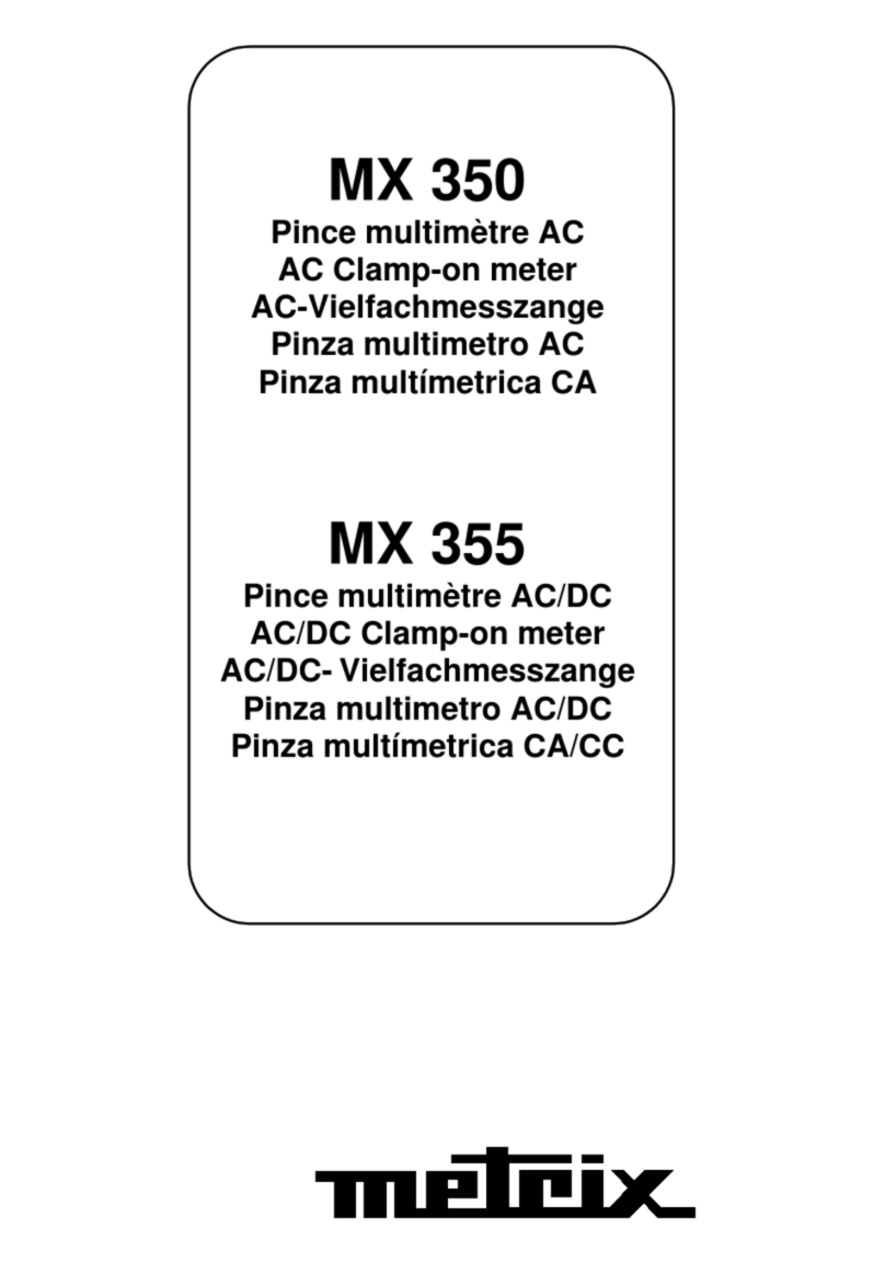 Metrix MX 350 user manual