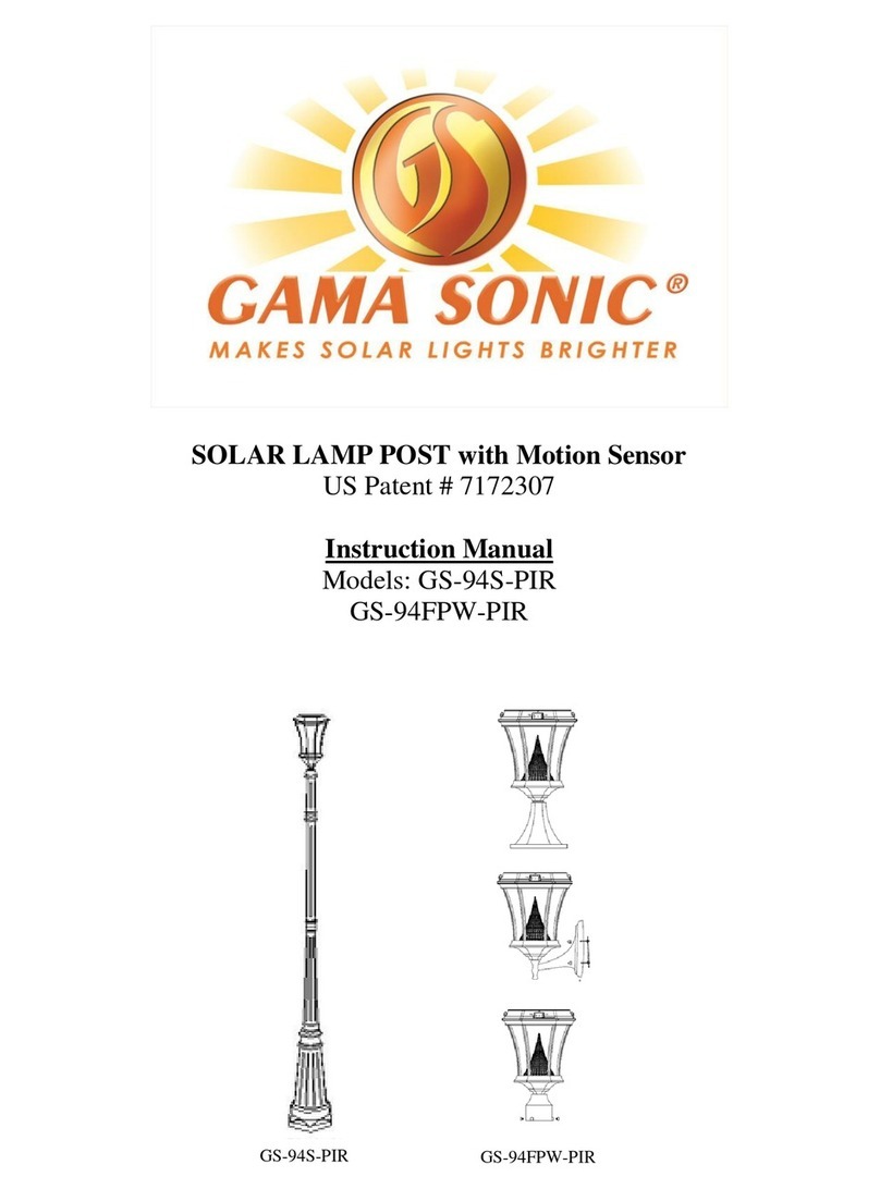 Gama Sonic GS-94S-PIR instruction manual