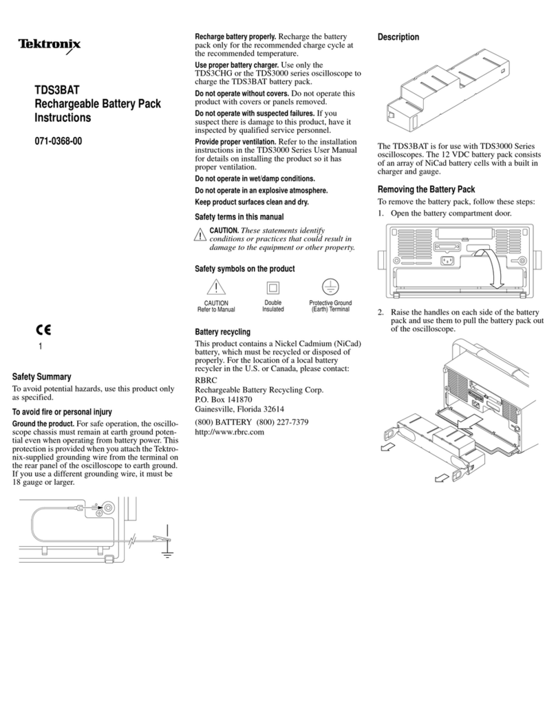 Tektronix TDS3BAT User manual