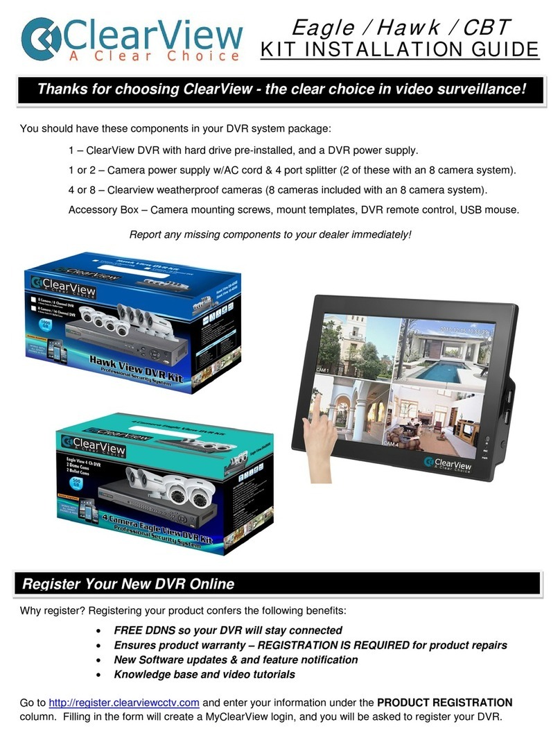 ClearView Eagle View DVR Kit installation guide