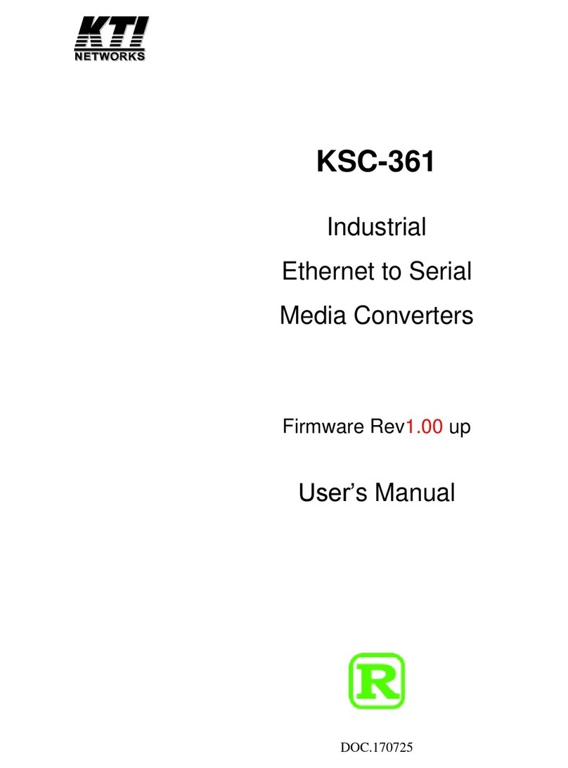 KTI Networks KSC-361 User manual