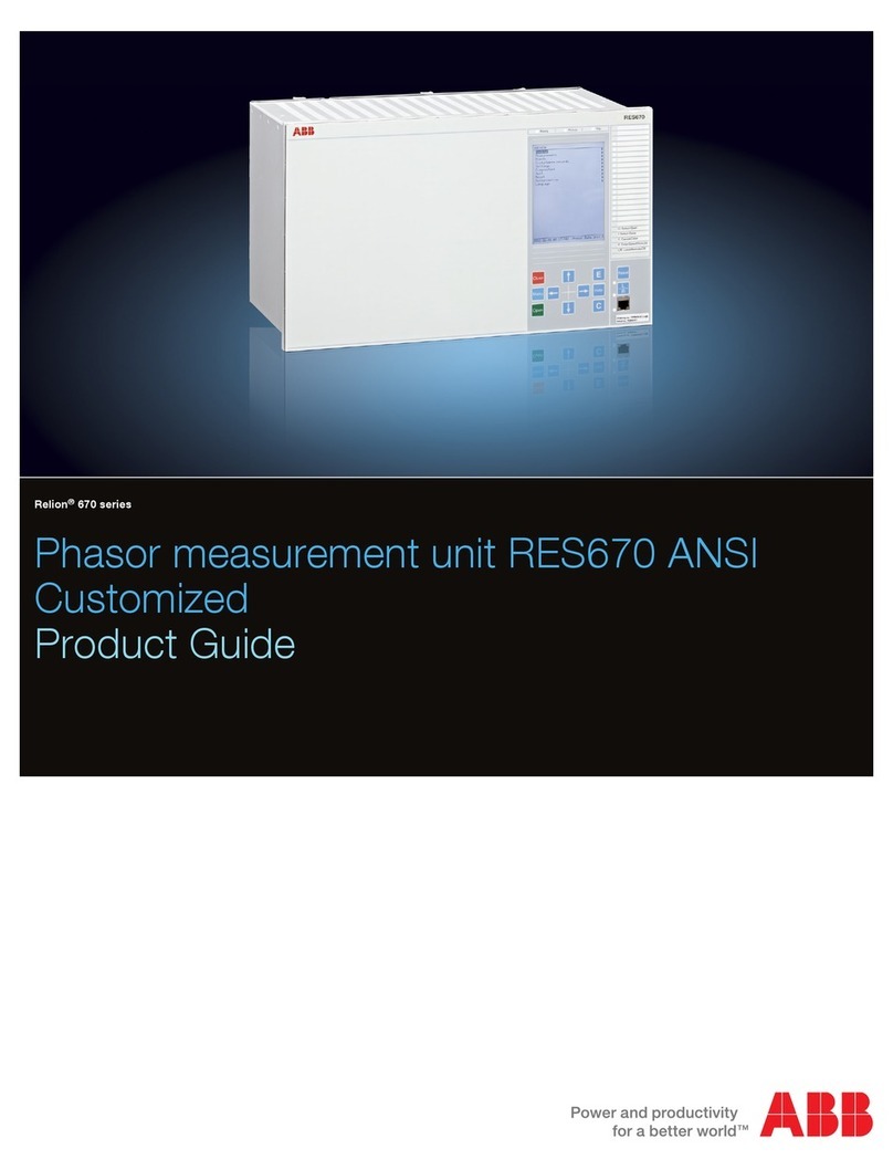 ABB Relion RES670 User manual