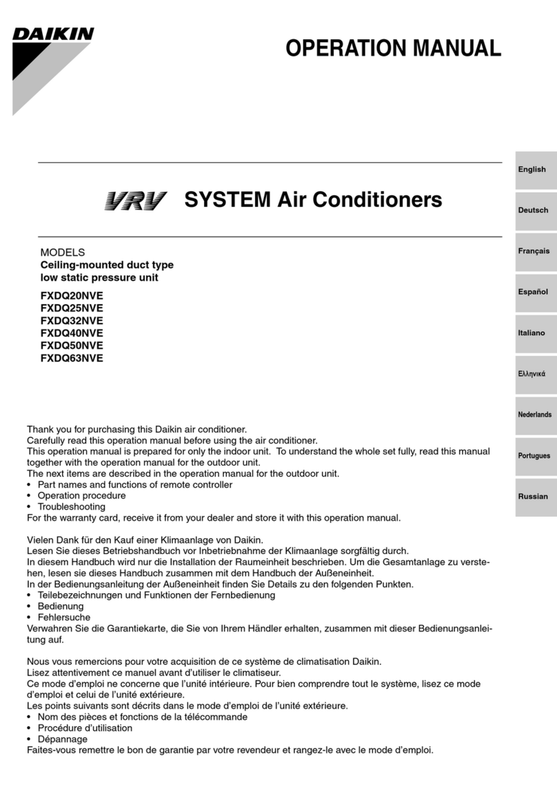 Daikin FXDQ20NVE User manual