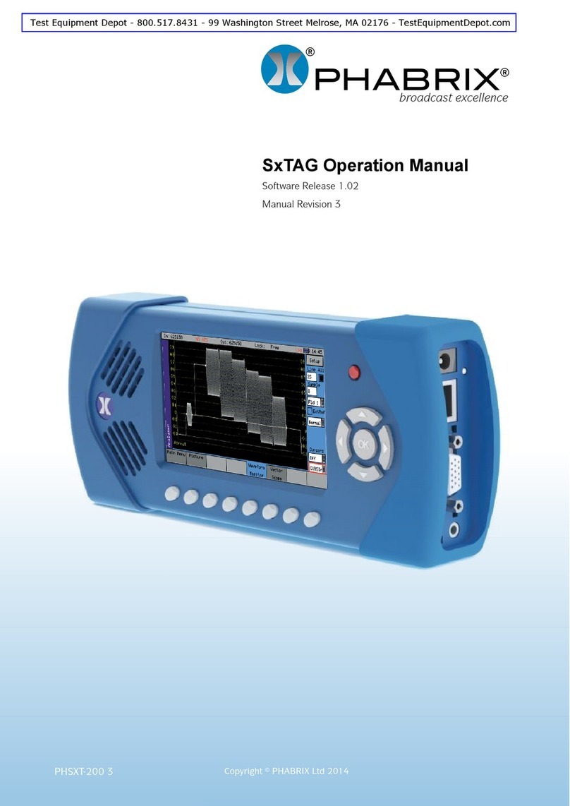 Phabrix SxTAG Operation manual