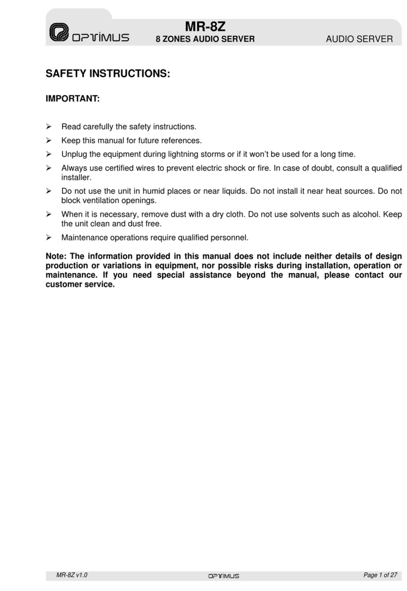 Optimus MR-8Z manual