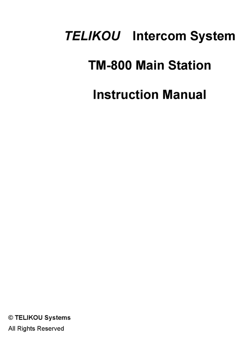 TELIKOU Systems TM-800 instruction manual