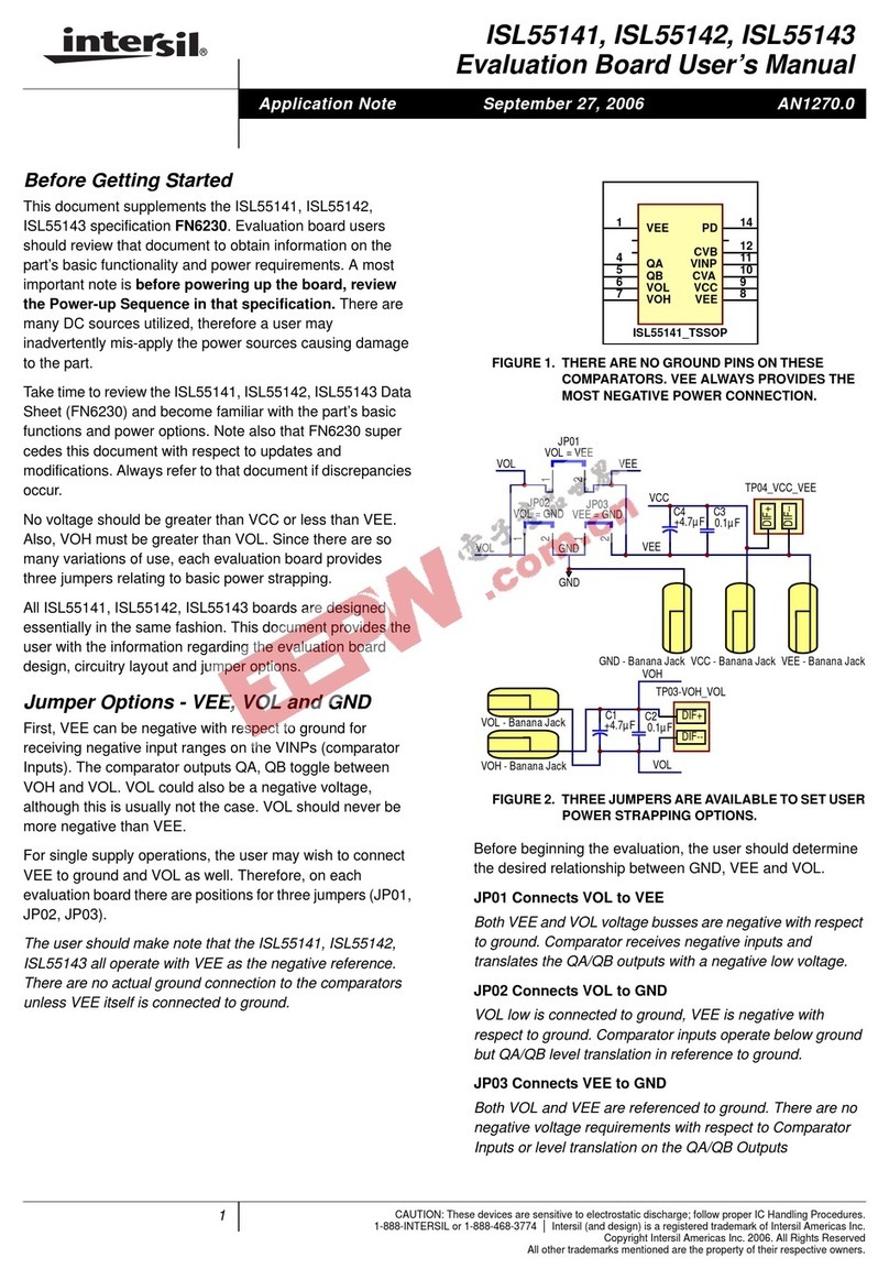 Intersil ISL55141 User manual