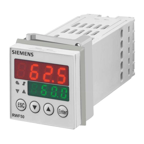 Siemens RWF 50.2 Quick start guide