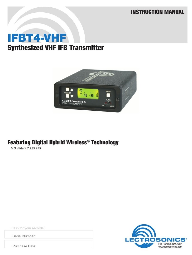 Lectronics IFBT4-VHF User manual