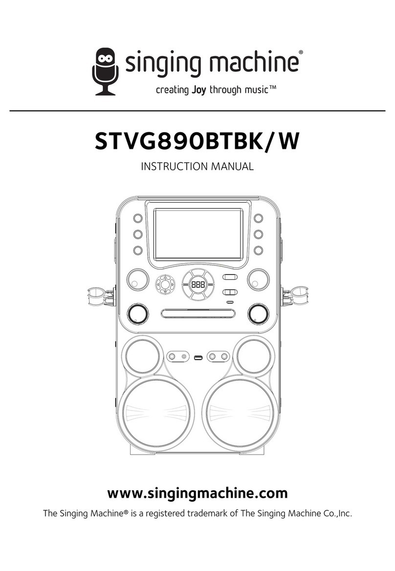 The Singing Machine STVG890BTBK User manual
