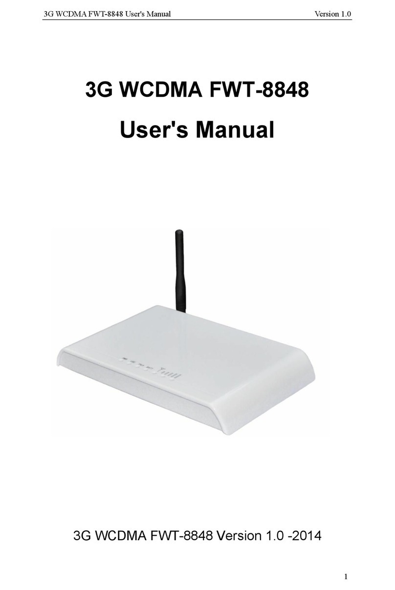 Etross 3G WCDMA FWT-8848 user manual