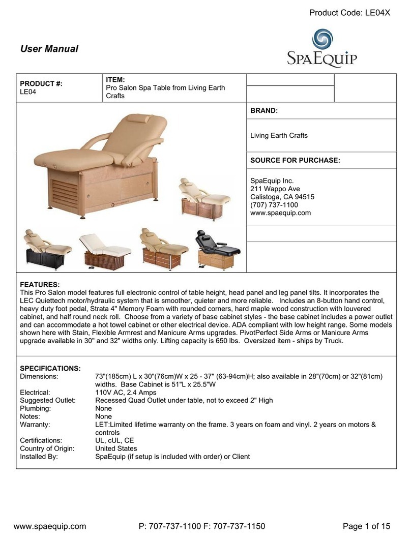 SpaEquip LE04 user manual