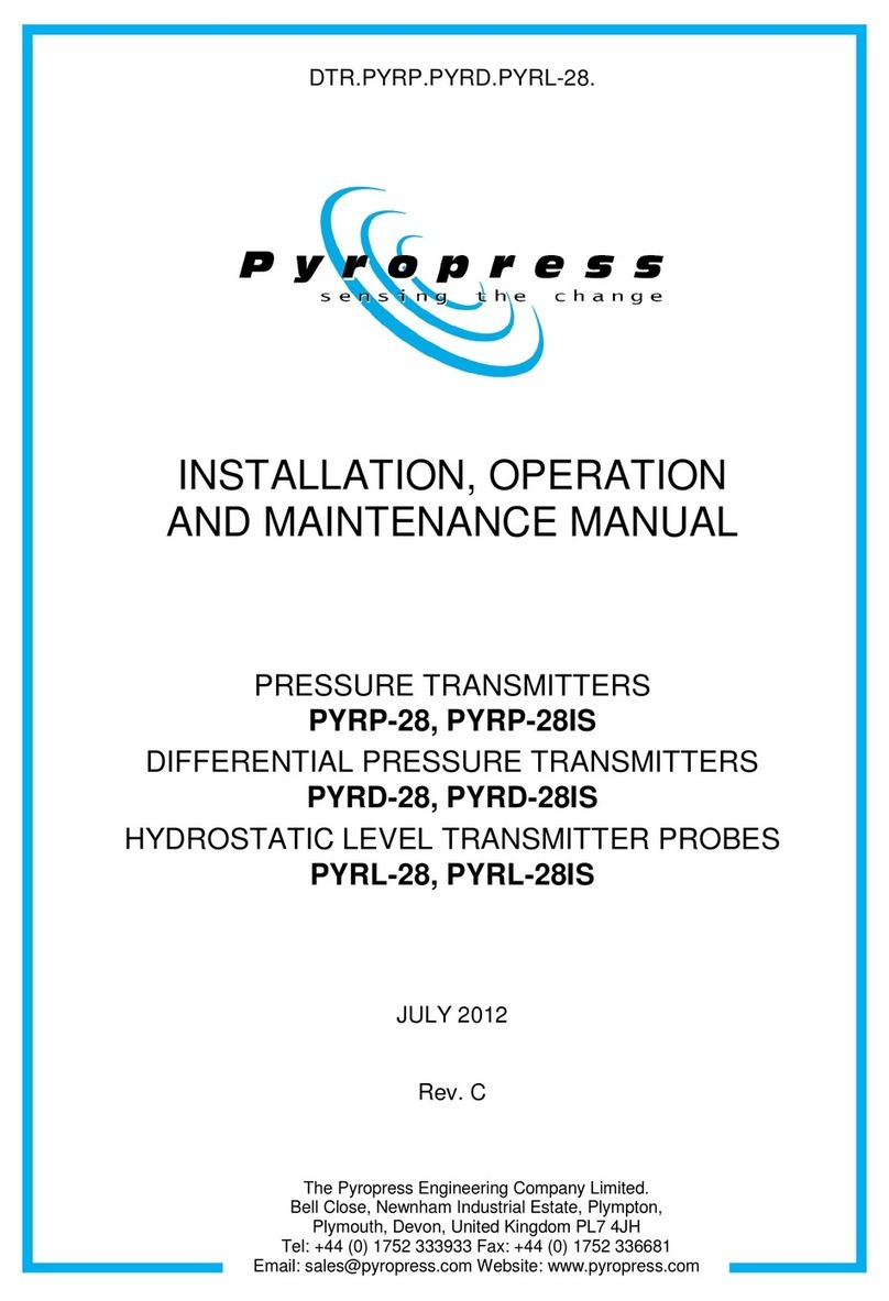 Pyropress PYRP-28 Installation, operation and maintenance manual