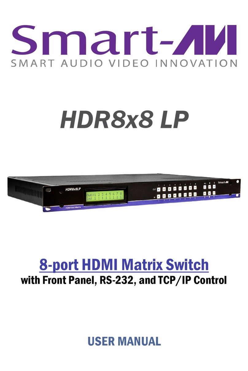 SMART-AVI HDR8x8 LP User manual