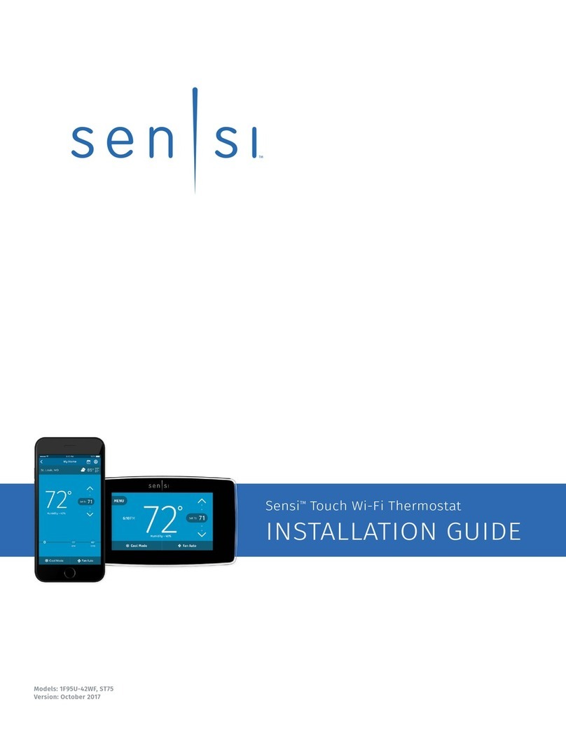 Sensi 1F95U-42WF, ST75 User manual Sensi 1F95U-42WF, ST75 User manual